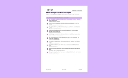 Vorschau der 10 Einleitungs-Vorlagen als PDF