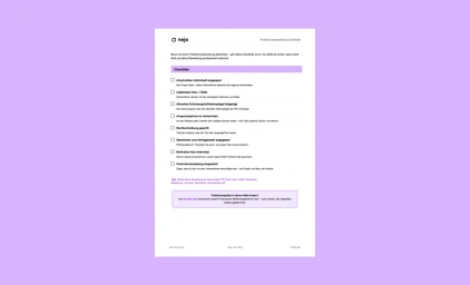 Vorschau der Praktikumsbewerbung Checkliste als PDF