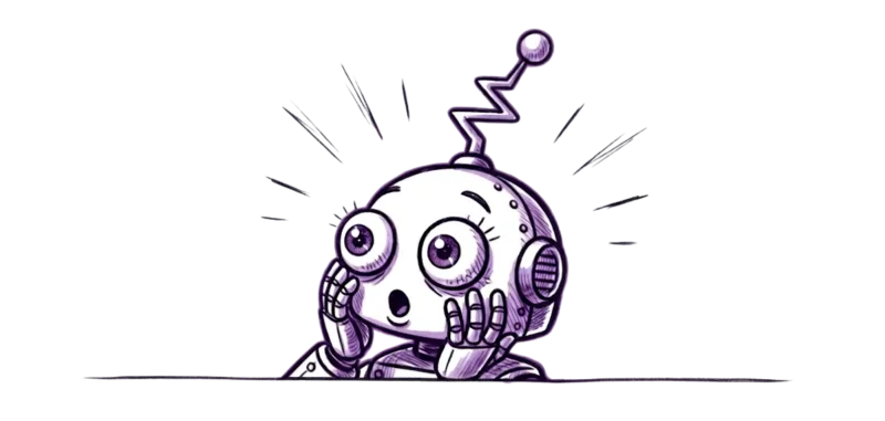 Überraschter Nejo Roboter